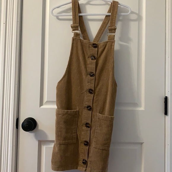 cutest corduroy overall dress/skirt 🤎🤎 - Picture 1 of 3